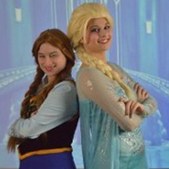 Frozen Party Characters Taking a Picture