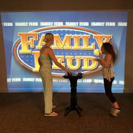 Playing Family Feud at the Pajama Party