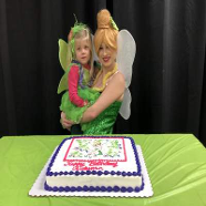 Tinkerbell with Cake